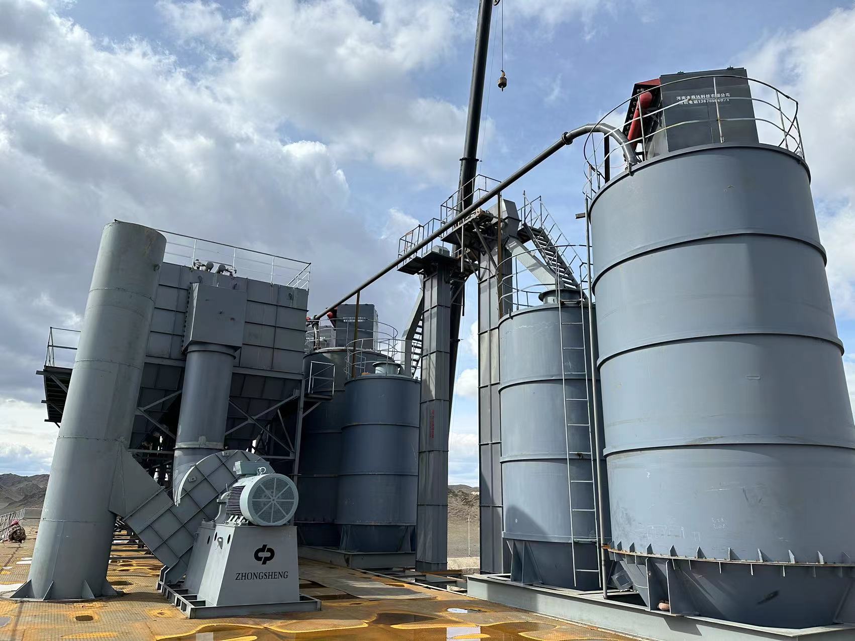 Shandong Pneŭmatika Transdona Sistemo Sukcese instalita ĉe Major Azia Kemia Planto